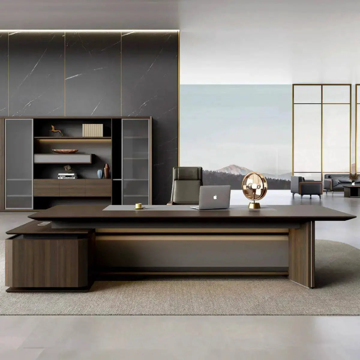 Brontë · Modern L-Shaped Executive Desk by Arc Grove