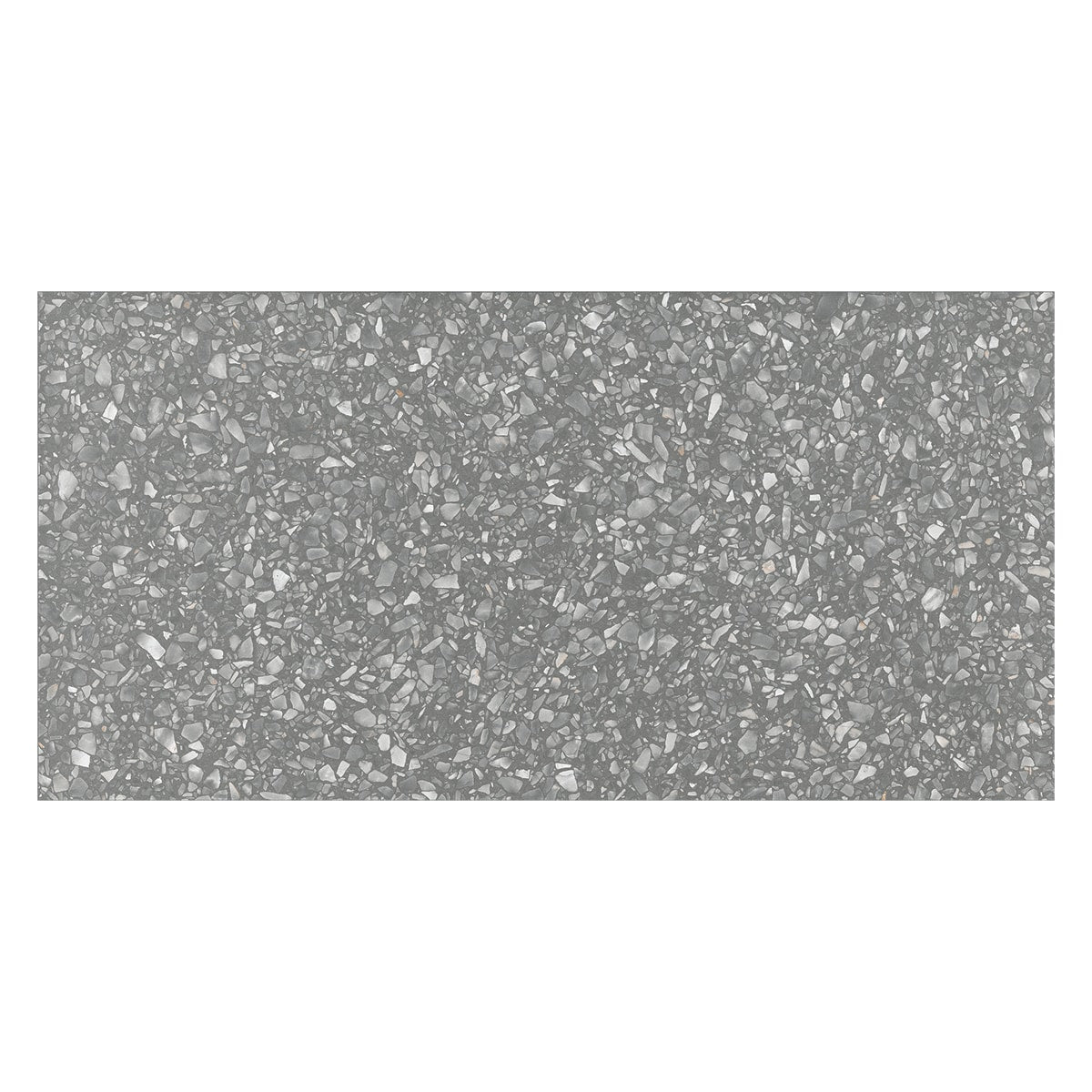Precious Black Matte Terrazzo Look Porcelain Tiles 12x24 Porcelain Matte 12x24 Tiles
