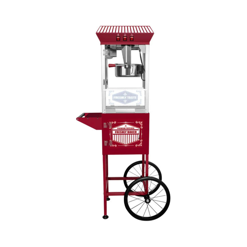 Premium 12-Ounce Movie Theater-Style Popcorn Machine With Cart (SAK84156) by SAKSBY WHOLESALE