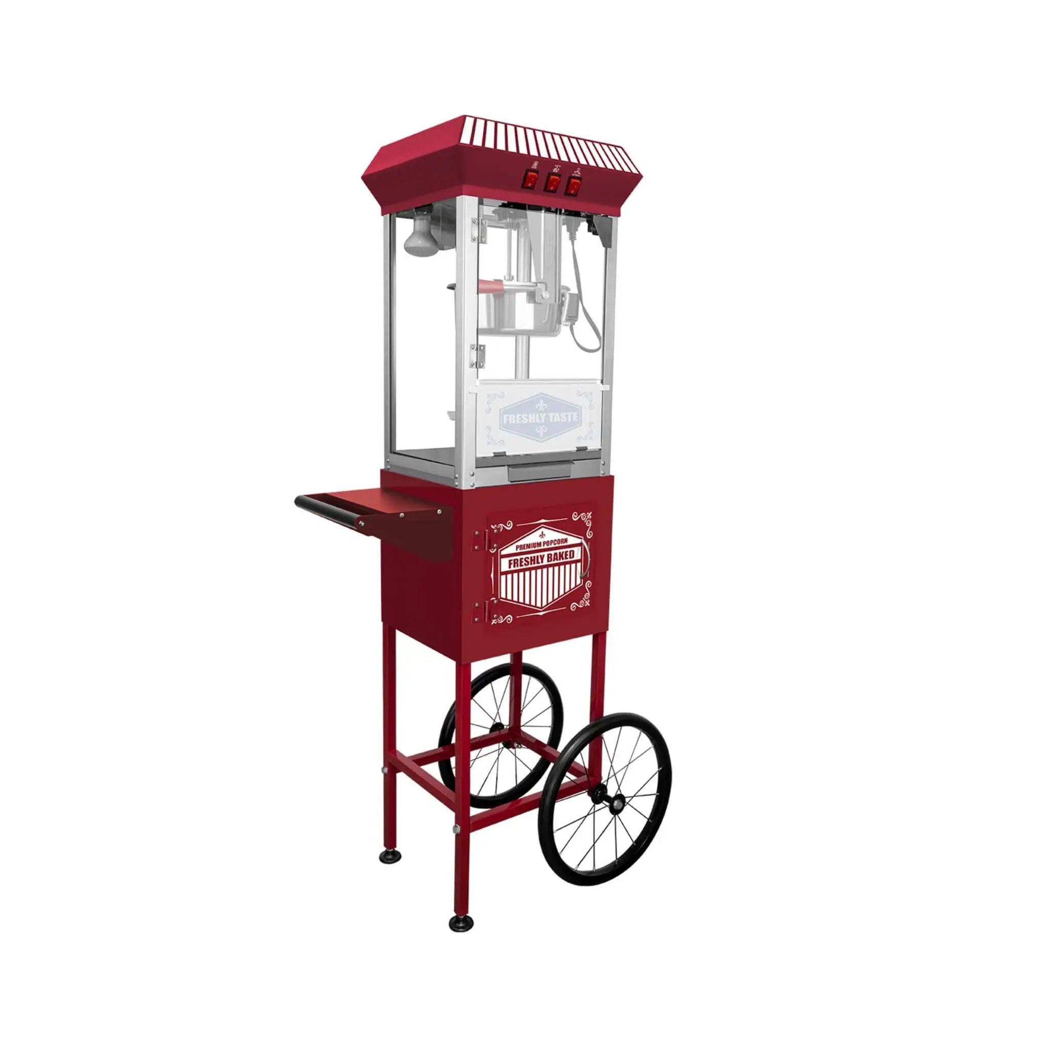 Premium 12-Ounce Movie Theater-Style Popcorn Machine With Cart (SAK84156) by SAKSBY WHOLESALE