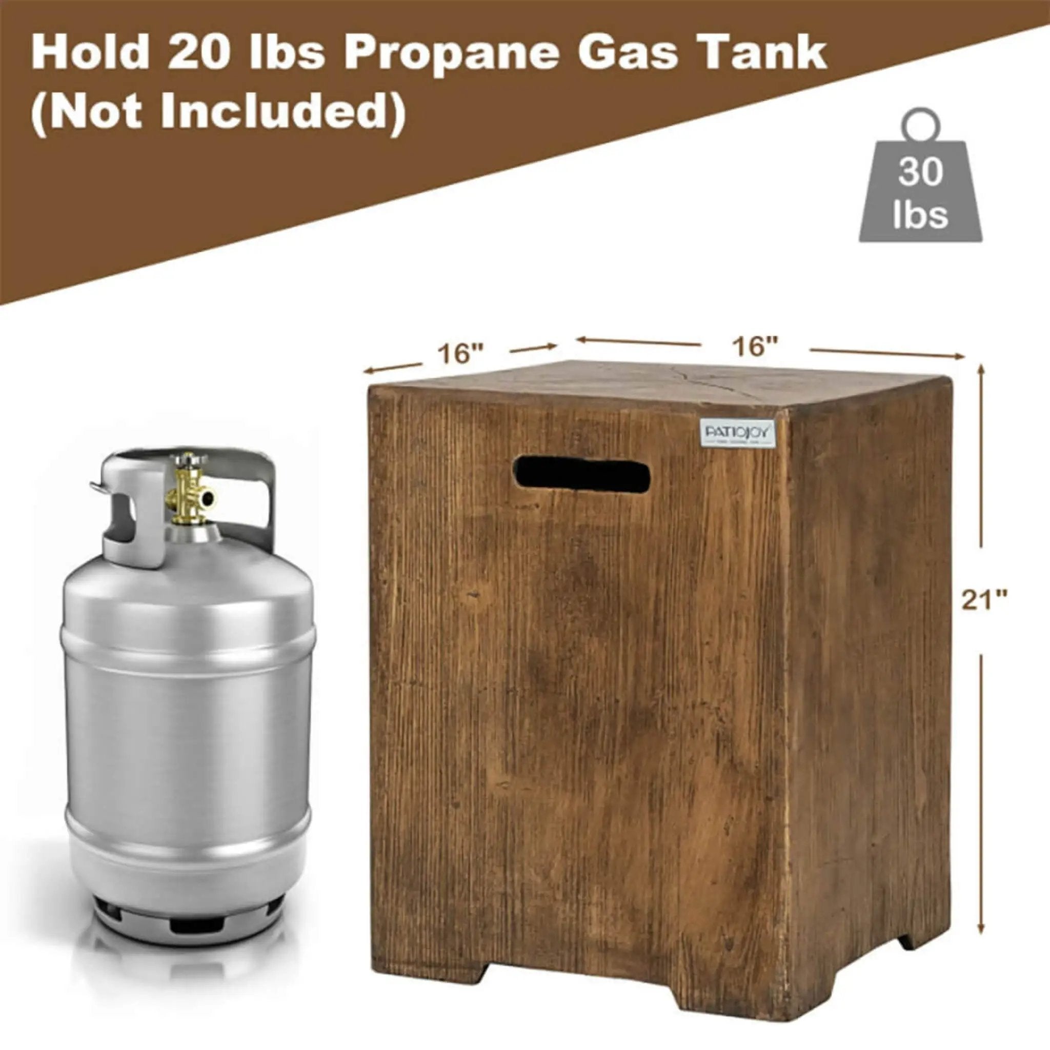 Premium 16-Inch Outdoor Hideaway Table Cover For Standard 20 LBS Propane Tank (SAK73142) by SAKSBY WHOLESALE
