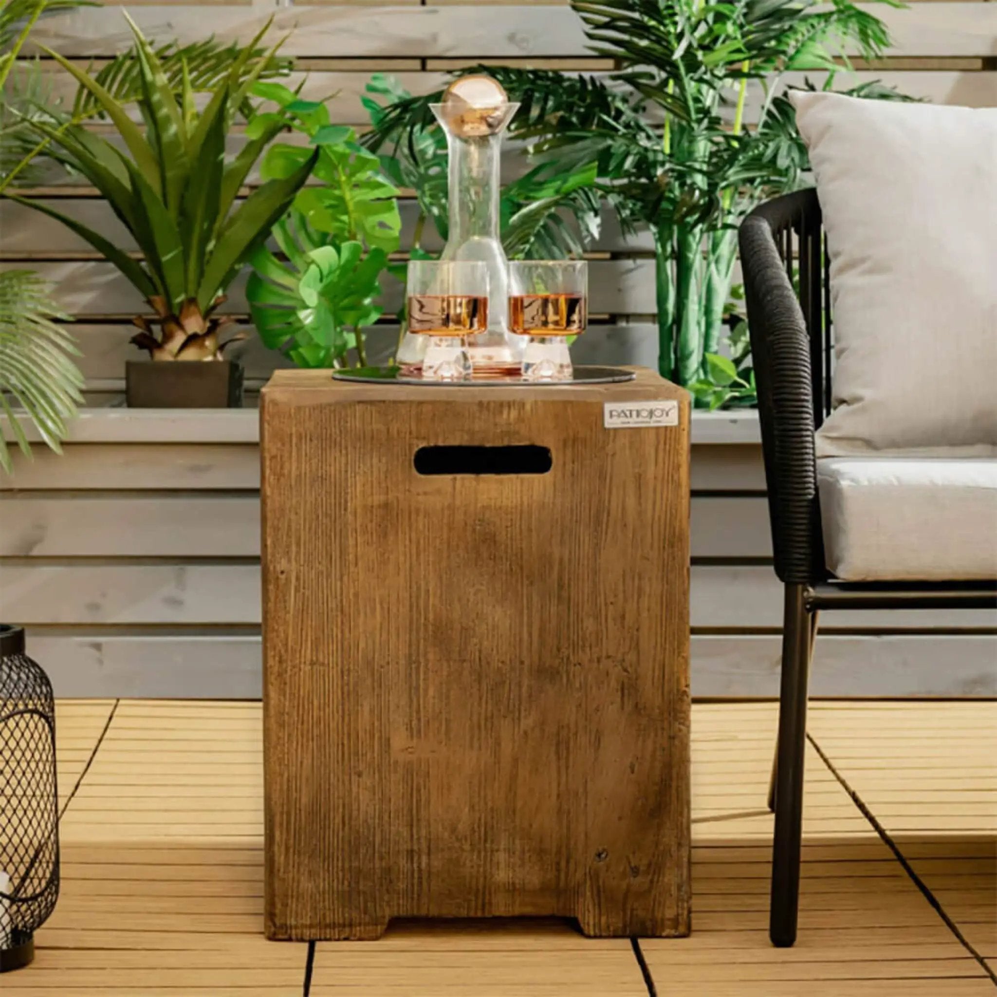 Premium 16-Inch Outdoor Hideaway Table Cover For Standard 20 LBS Propane Tank (SAK73142) by SAKSBY WHOLESALE