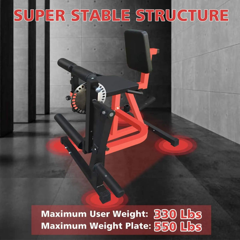 Rovix Premium 3-In-1 Multi-Functional Adjustable Leg Extension And Curl Machine For Lower Body Workouts (SAK21427) by SAKSBY WHOLESALE