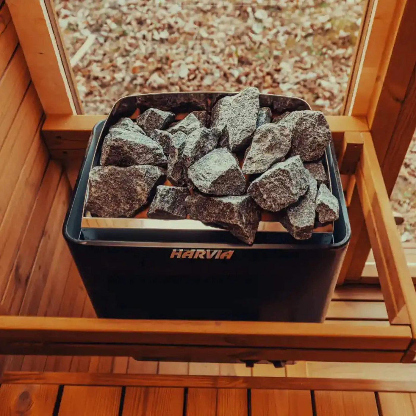 Premium 4-Person Outdoor Scandinavian ThermoWood Cube Sauna Kit With LED Lighting (SAK25470) by SAKSBY WHOLESALE