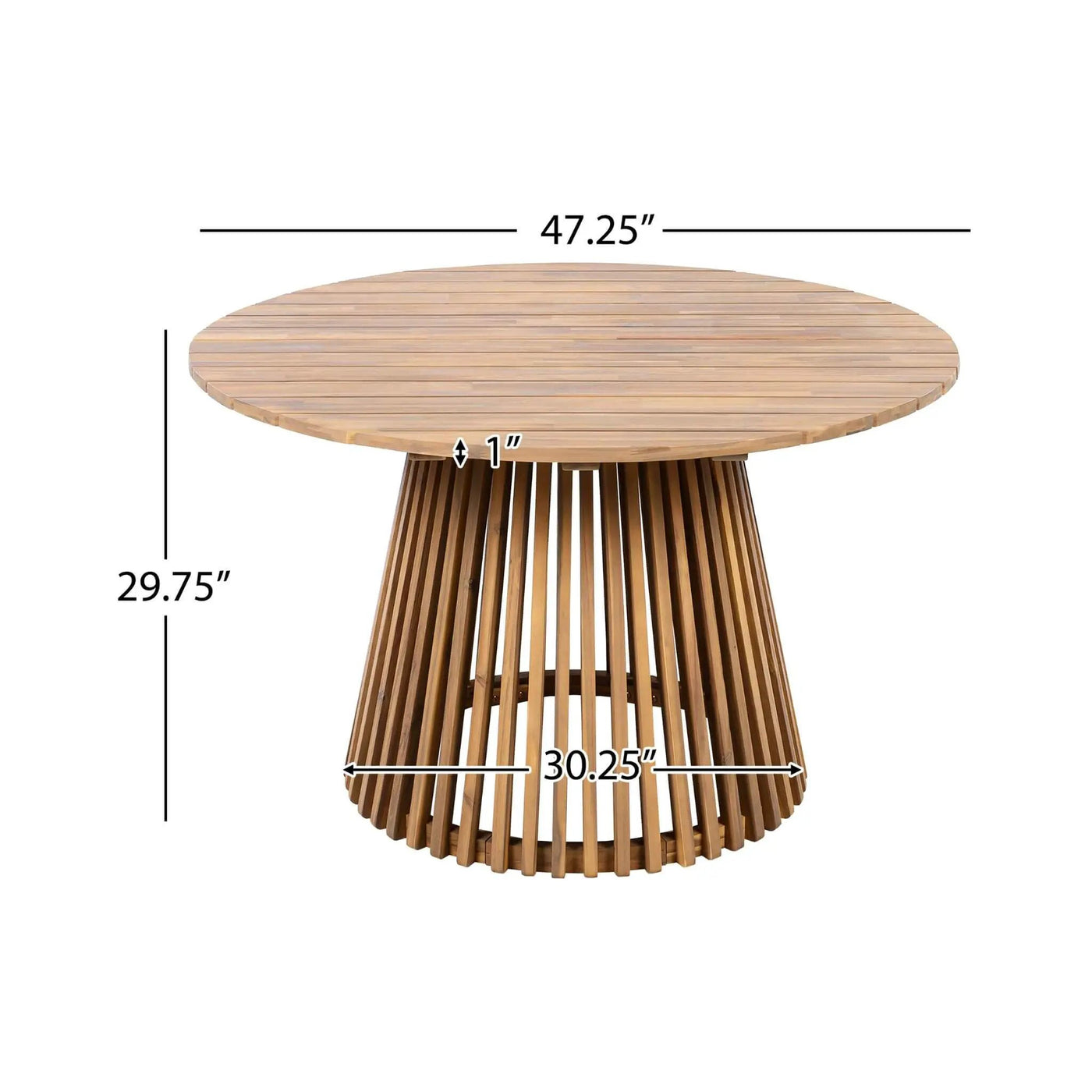 Alora Premium 5-Piece Outdoor Acacia Wood Patio Furniture Set With Braided Dining Chairs, Cushions, And Dining Table (SAK26754) by SAKSBY WHOLESALE