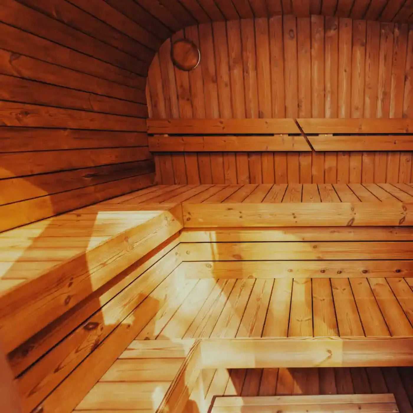 Premium 6-Person Outdoor Scandinavian ThermoWood Cube Sauna Kit With LED Lighting (SAK89146) by SAKSBY WHOLESALE