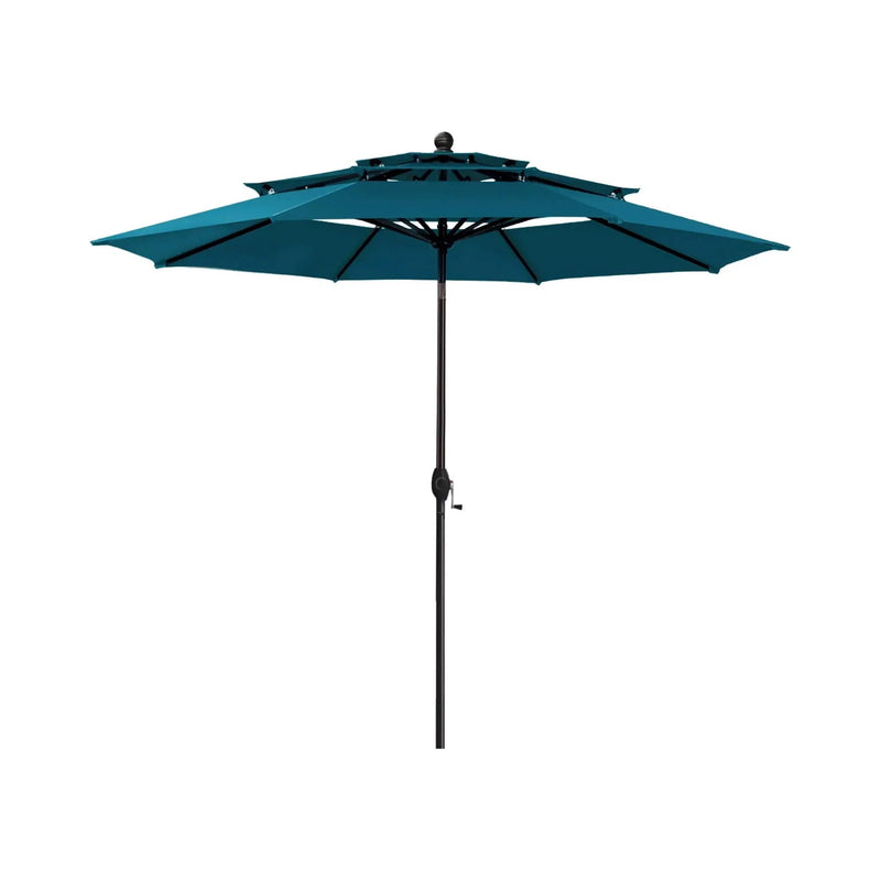 Alora Premium 6-Piece Bar Patio Furniture Set With Umbrella, Swivel Chairs, And Cushions (SAK90375) by SAKSBY WHOLESALE