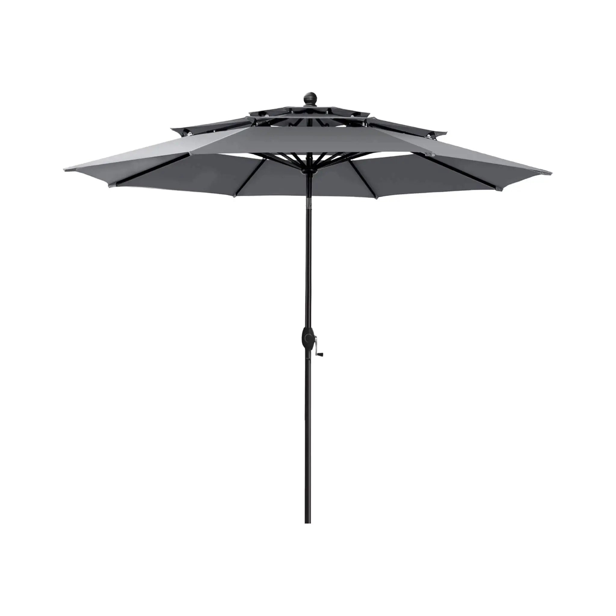 Alora Premium 6-Piece Bar Patio Furniture Set With Umbrella, Swivel Chairs, And Cushions (SAK90375) by SAKSBY WHOLESALE