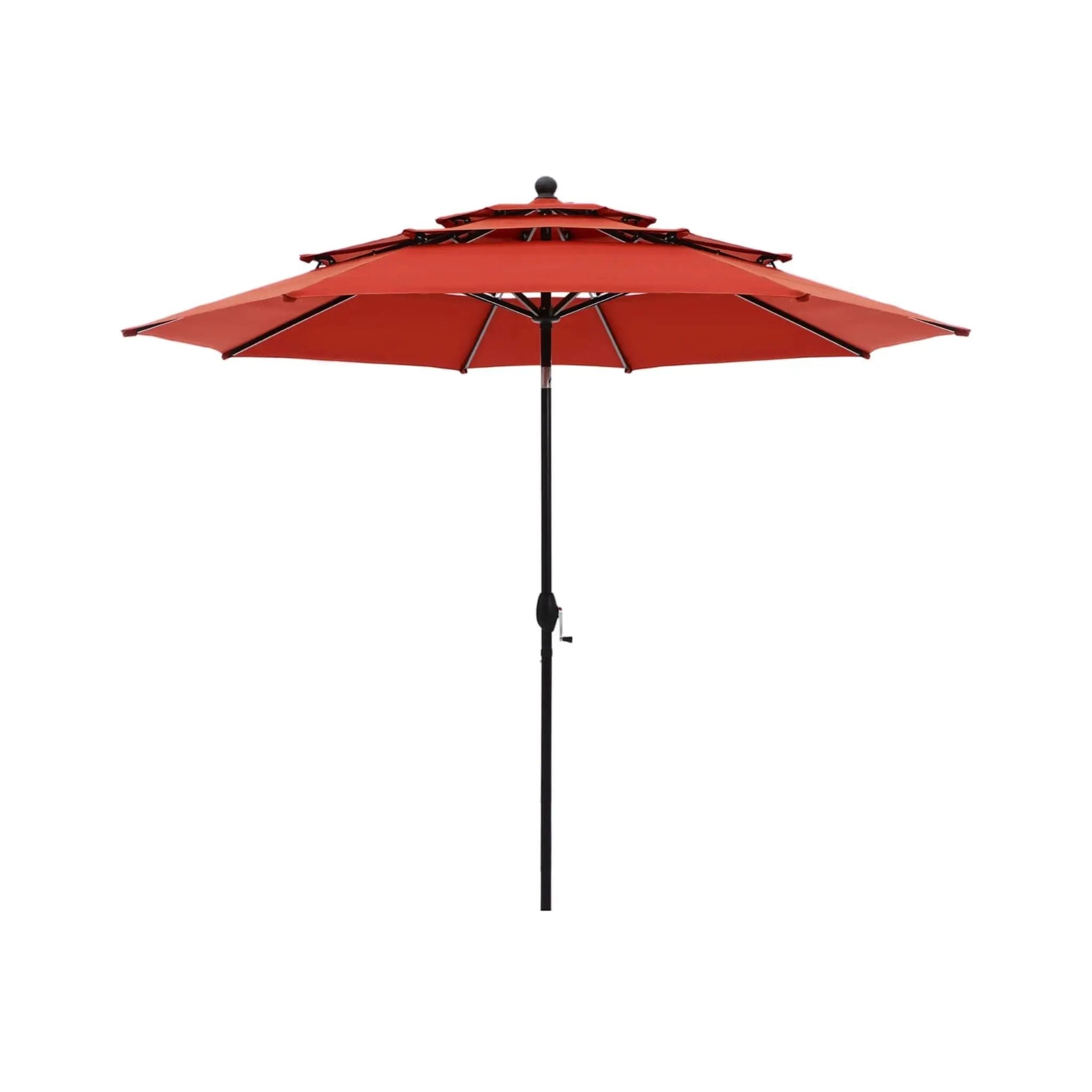 Alora Premium 6-Piece Bar Patio Furniture Set With Umbrella, Swivel Chairs, And Cushions (SAK90375) by SAKSBY WHOLESALE