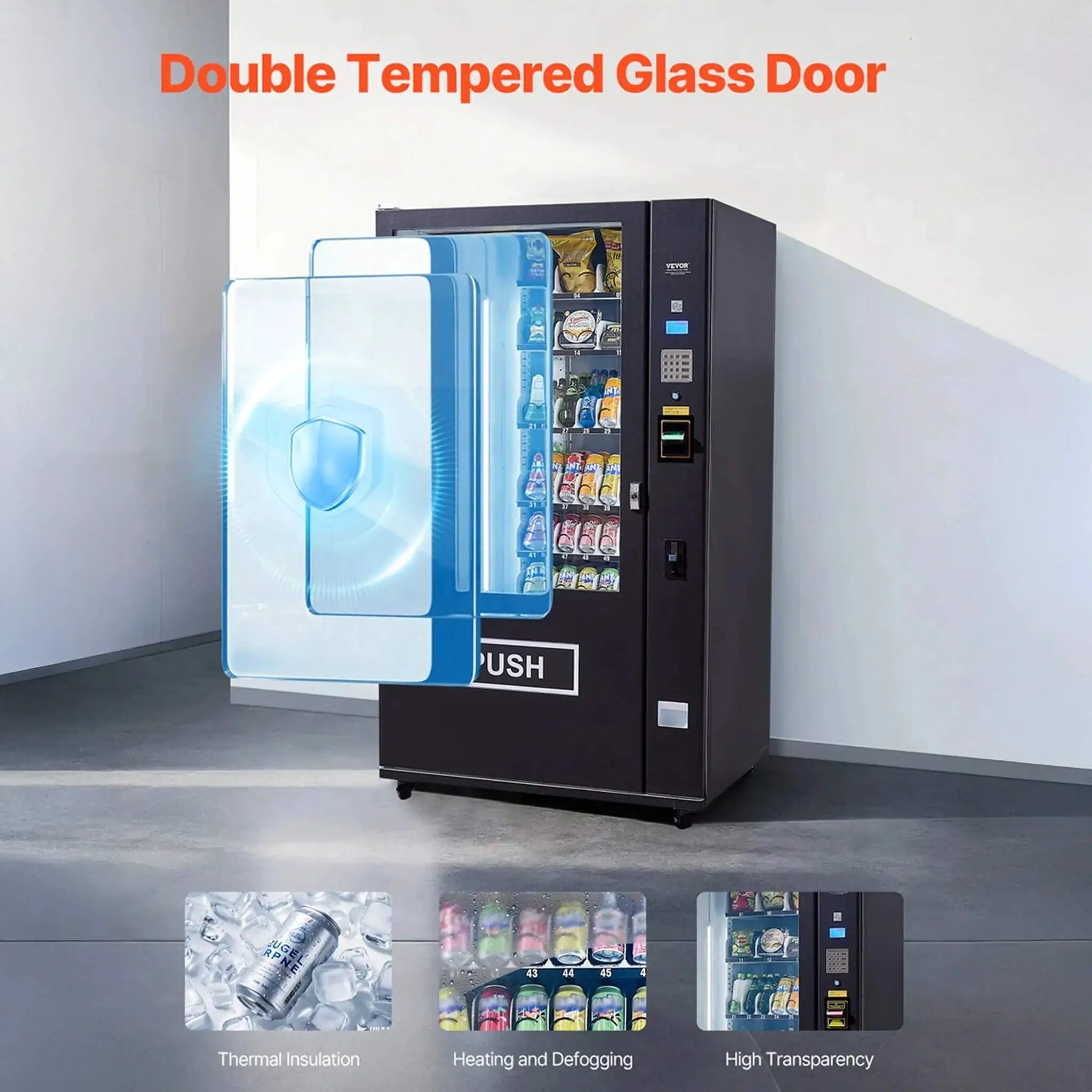 Premium 60-Slot Combo Vending Machine With ICT Bill And Coin Acceptor (SAK31842) by SAKSBY WHOLESALE