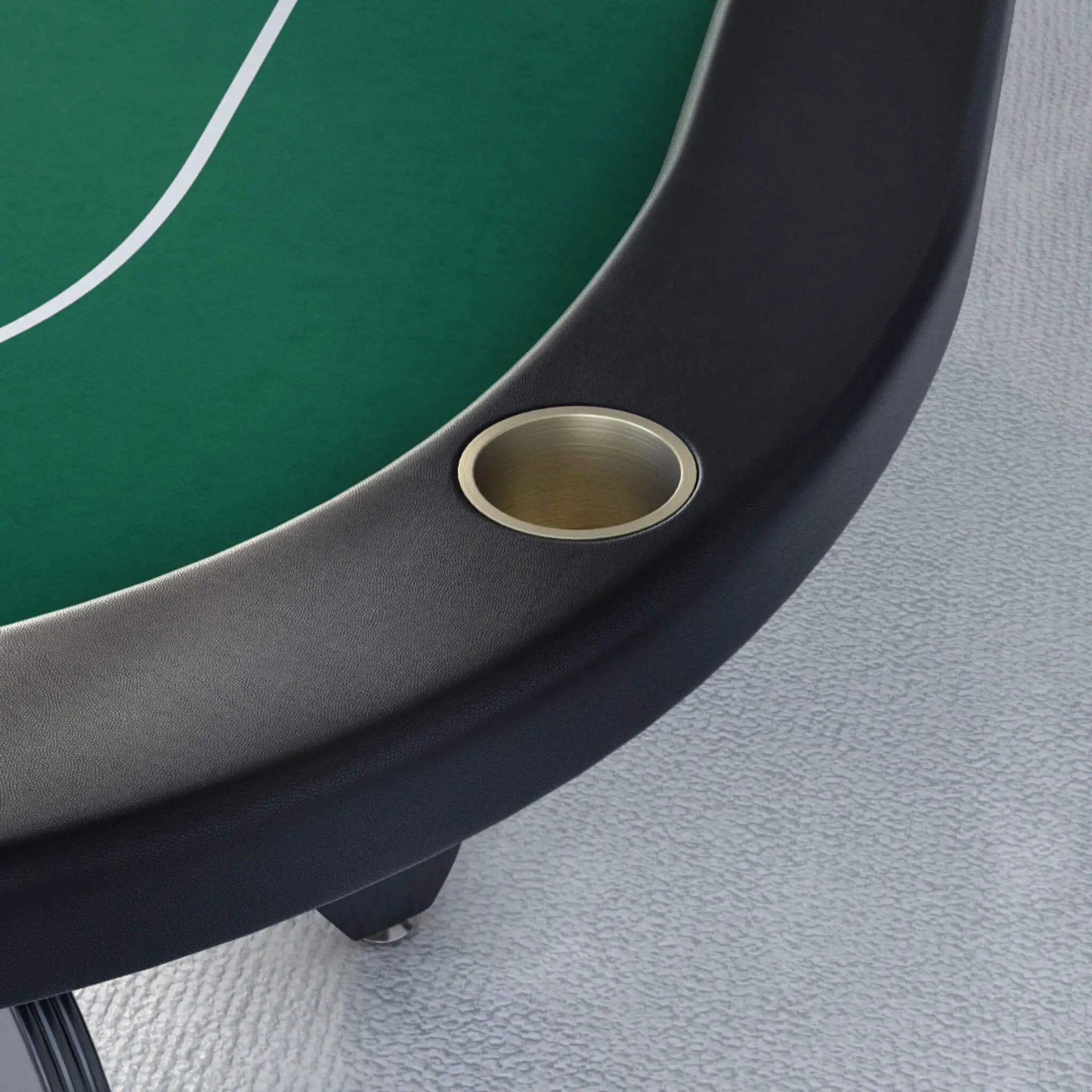 Premium 96-Inch Aura Oval Poker Table With Cup Holders, Chips Tray And Drop Box (SAK31045) by SAKSBY WHOLESALE