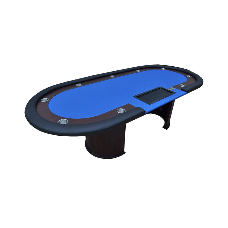 Premium 96-Inch Poker Table With U Shape Legs, Drox Box, Chips Tray (SAK40152) by SAKSBY WHOLESALE