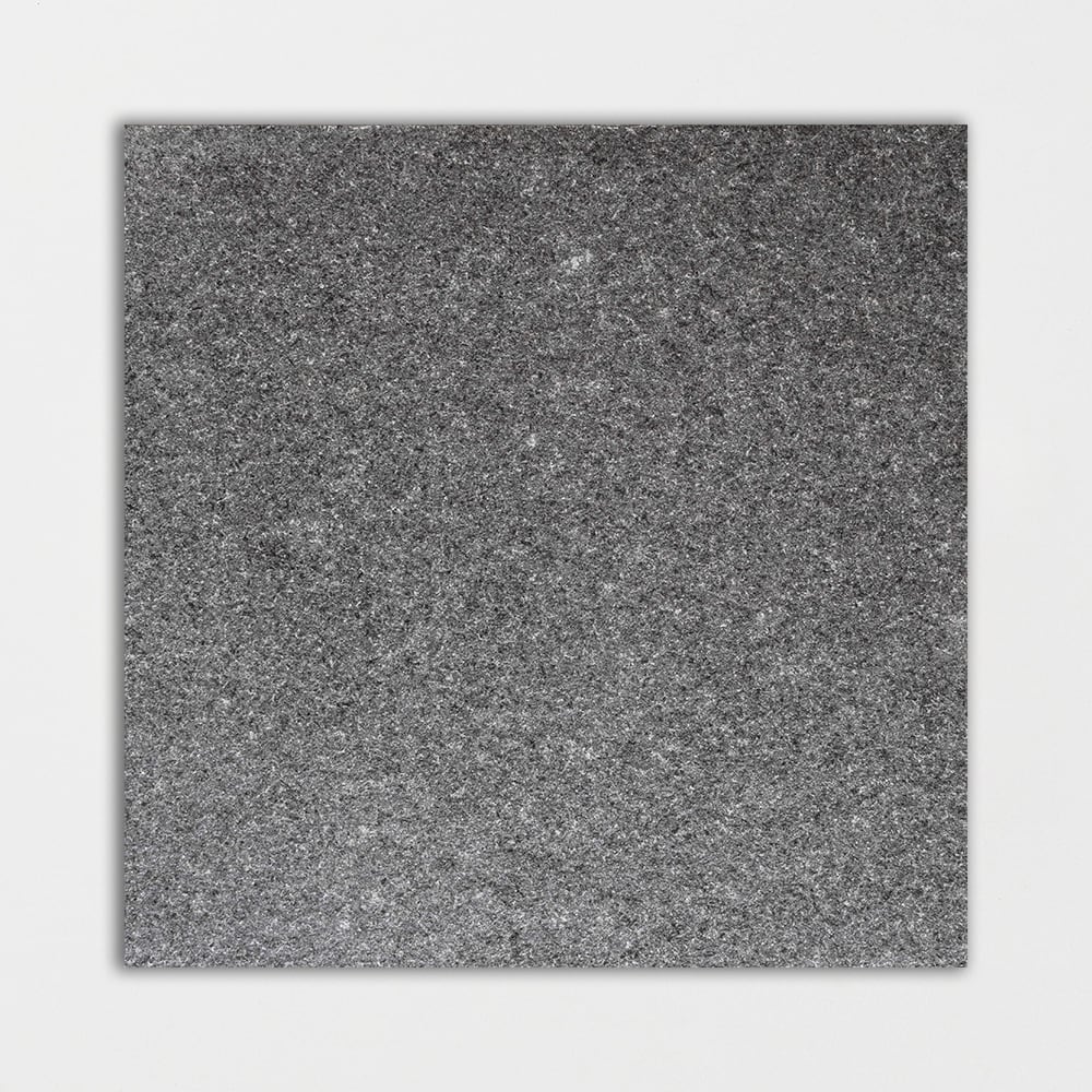 Premium Absolute Black Flamed Granite Tiles 12x12 Granite Flamed 12x12 Tiles