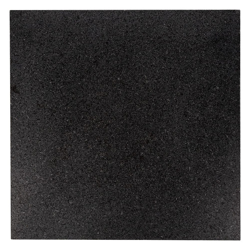 Premium Absolute Black Honed Granite Tiles 12x12 Granite Honed 12x12 Tiles