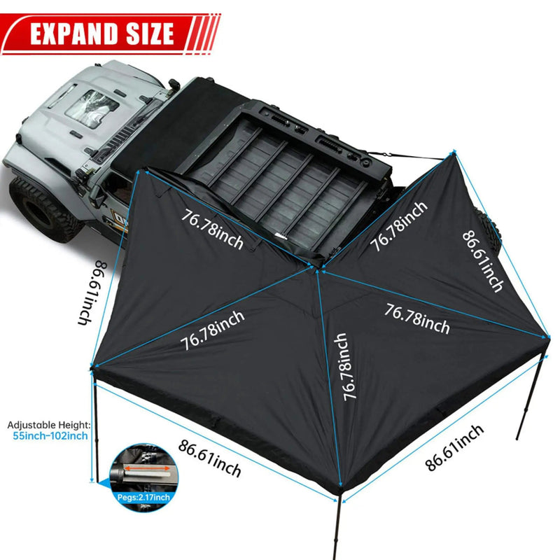 Trailora Horizon Premium All-Weather Top Only Multi-Functional 270 Degree Outdoor Awning House Tent (SAK24839) by SAKSBY WHOLESALE