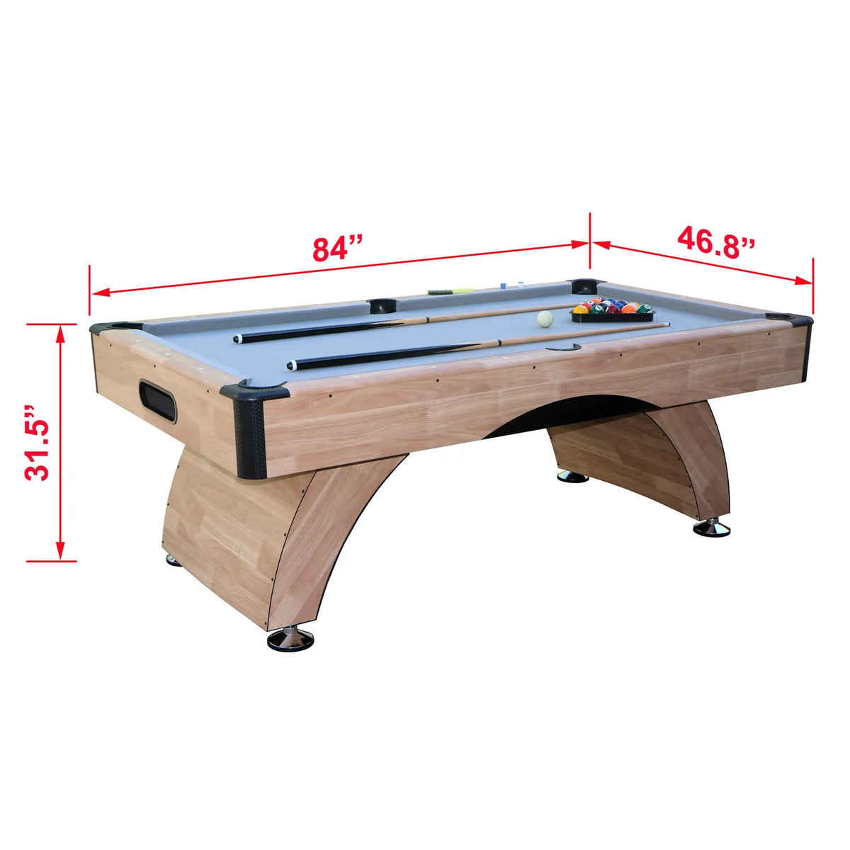 Premium 7FT Billiards Pool Wood Table for Home Game Rooms (SAK14517) by SAKSBY WHOLESALE
