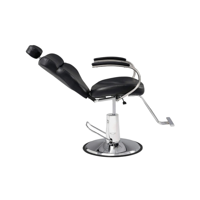 Premium Black PU Leather Reclining Barber Chair With Hydraulic Pump (SAK53892) by SAKSBY WHOLESALE