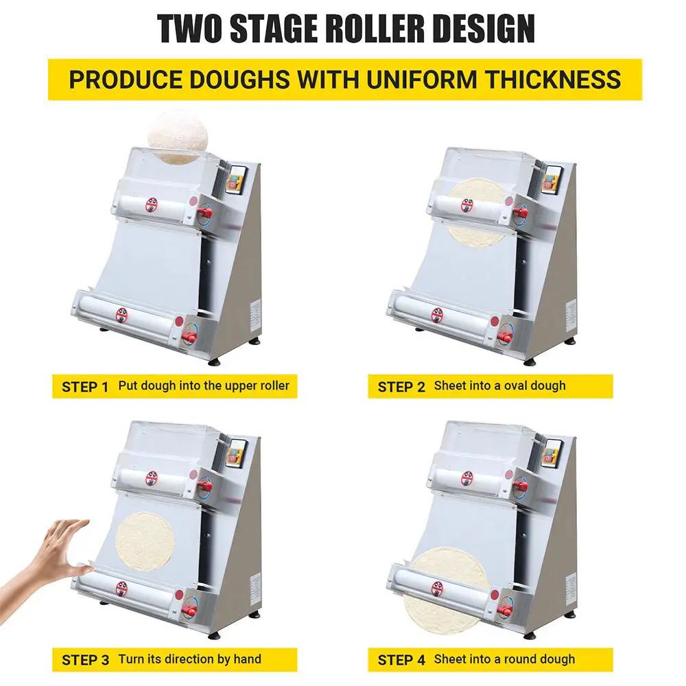 Premium Electric Commercial Pizza Dough Roller Pastry Sheeter Press Machine, 16-Inch (SAK83627) by SAKSBY WHOLESALE
