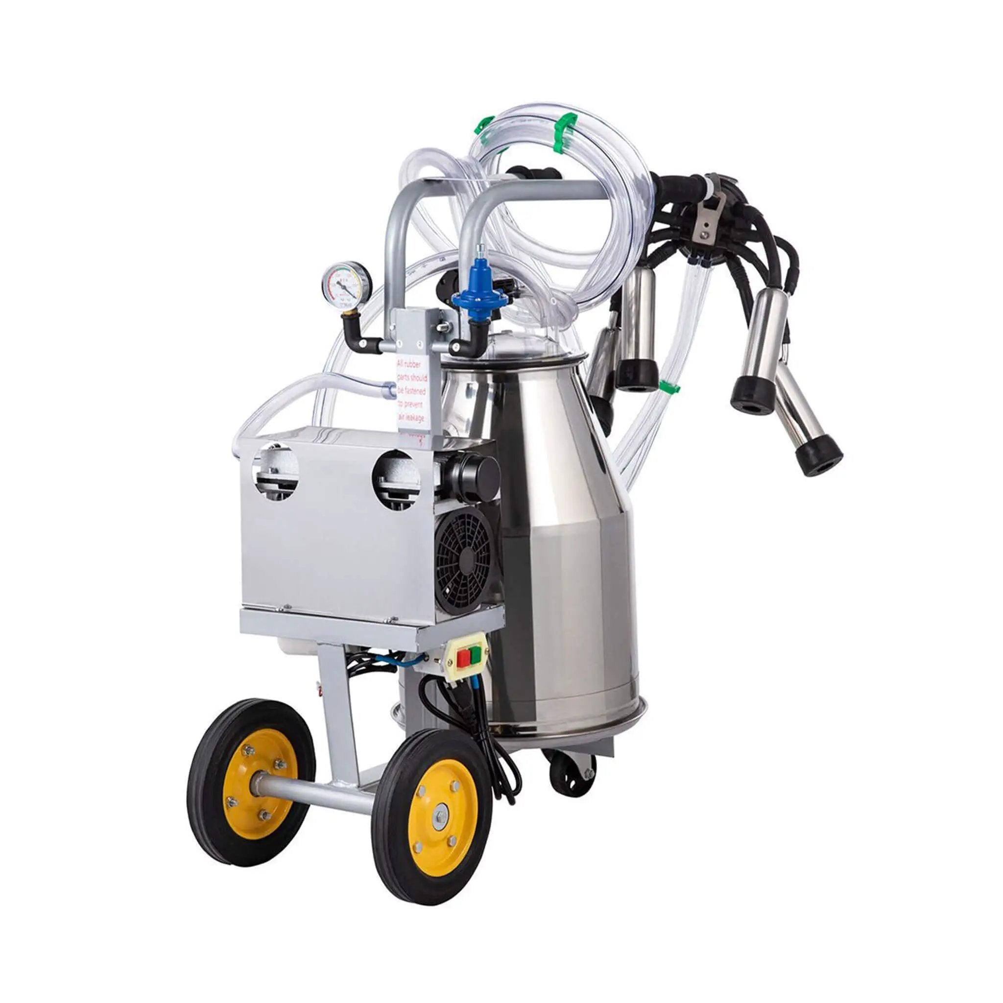 Premium Electric Cow Goat Milking Machine With Milk Bucket, 25L (SAK83260) by SAKSBY WHOLESALE