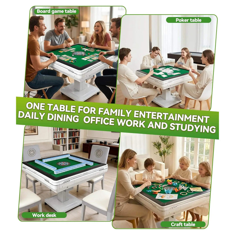Premium Foldable 4-Player Automatic Mahjong Table With 2 Tile Sets (SAK57230) by SAKSBY WHOLESALE