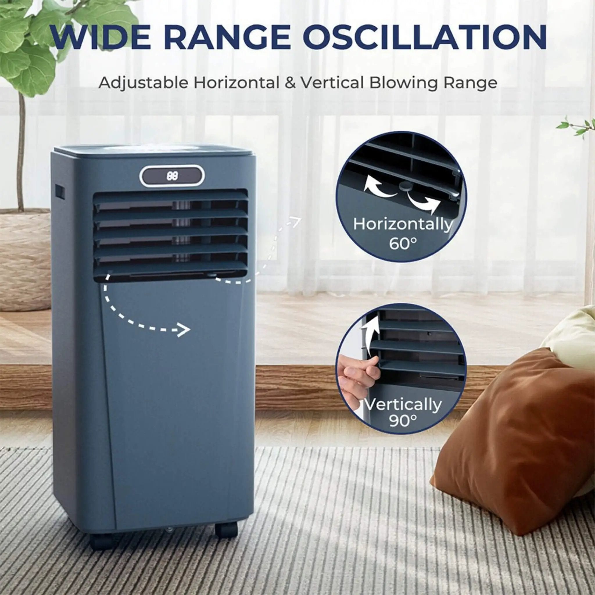 Premium 10K BTU Freestanding AC Unit With Remote Control (SAK41642) by SAKSBY WHOLESALE