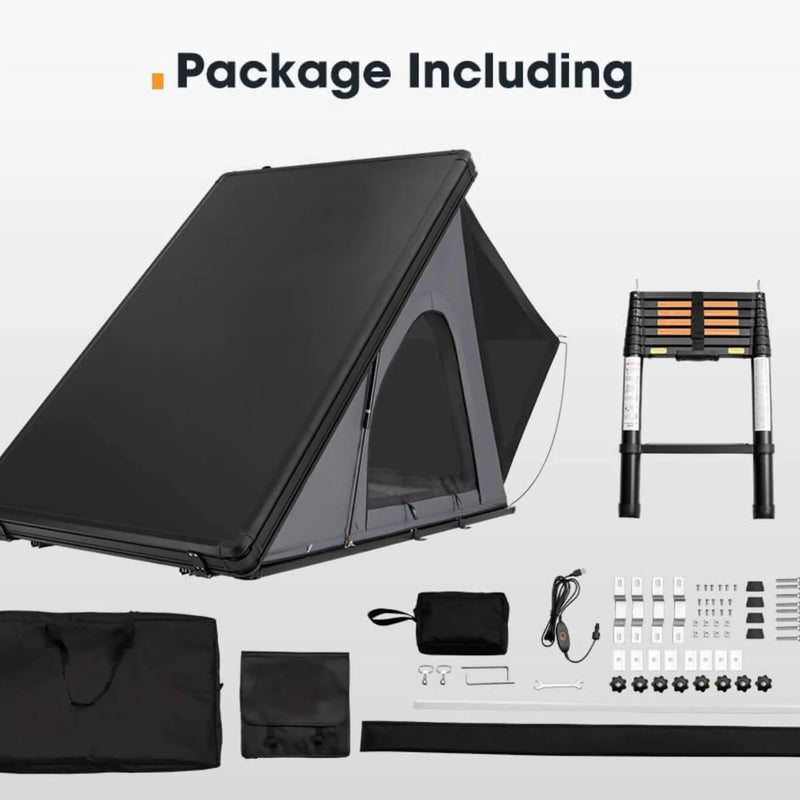 Trailora Apex Premium Lightweight Hard Shell Rooftop Tent With LED Strip And Memory Foam (SAK51780) by SAKSBY WHOLESALE