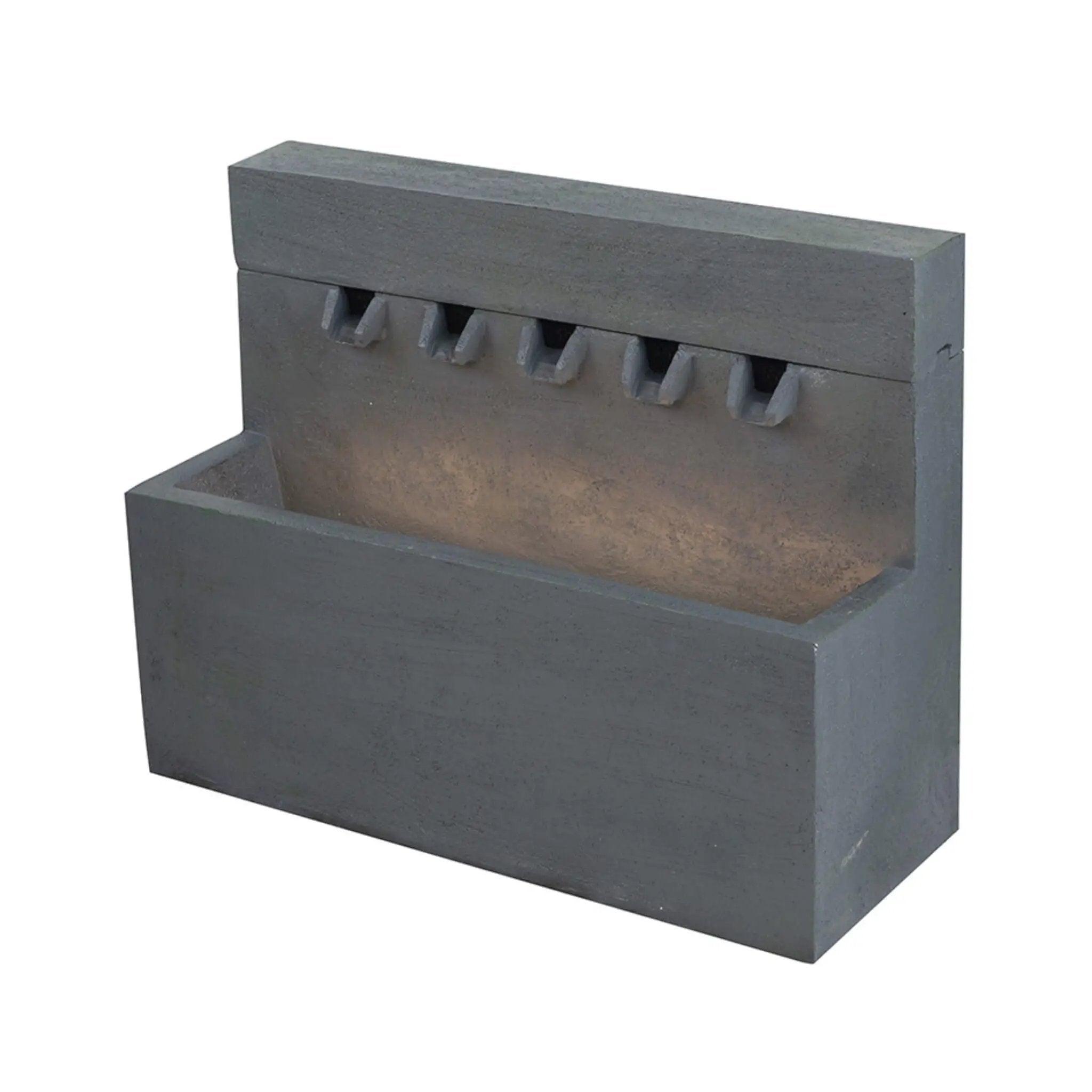 Alora Premium Outdoor Contemporary Modern Rectanglar Decorative Water Fountain, Gray (SAK09215) by SAKSBY WHOLESALE