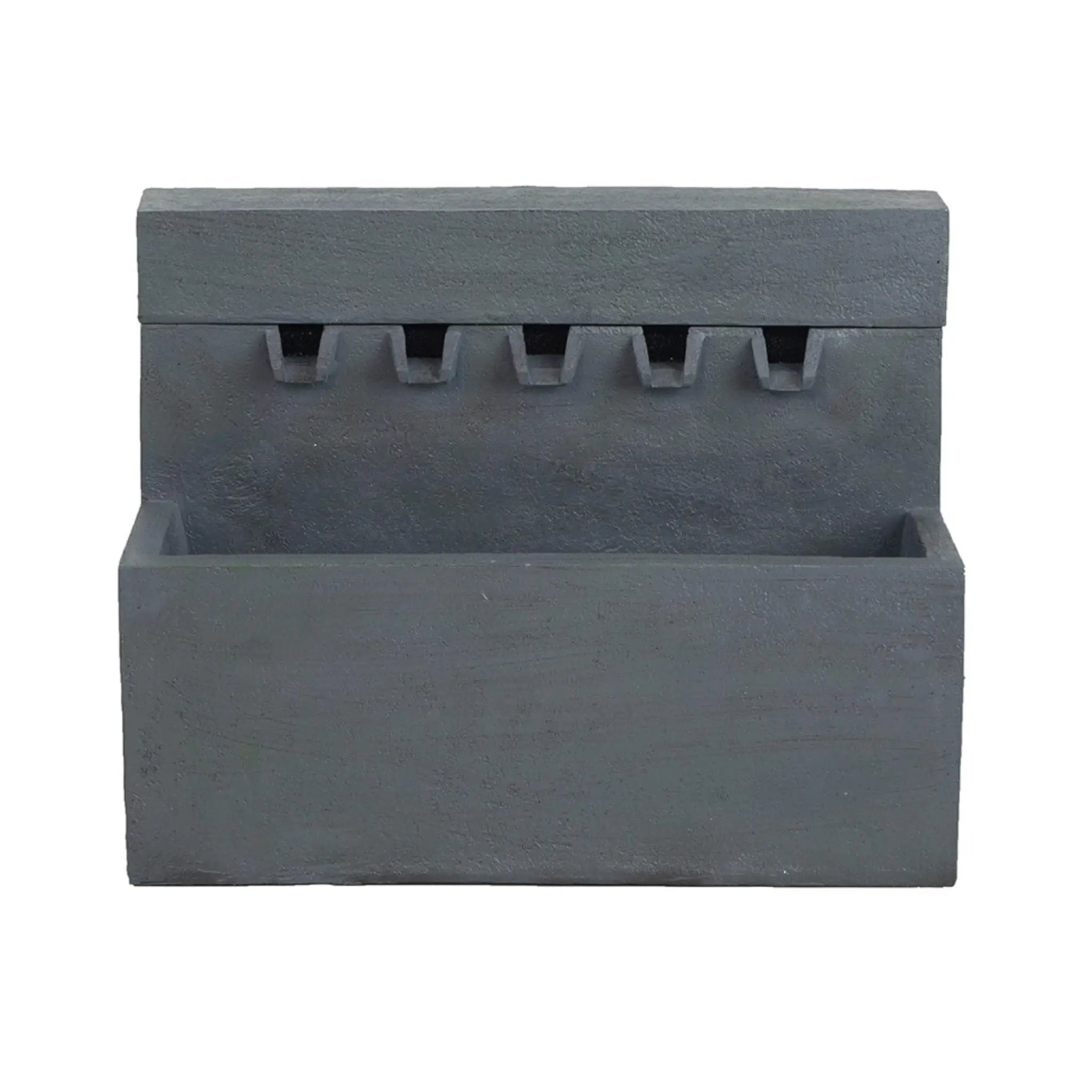 Alora Premium Outdoor Contemporary Modern Rectanglar Decorative Water Fountain, Gray (SAK09215) by SAKSBY WHOLESALE