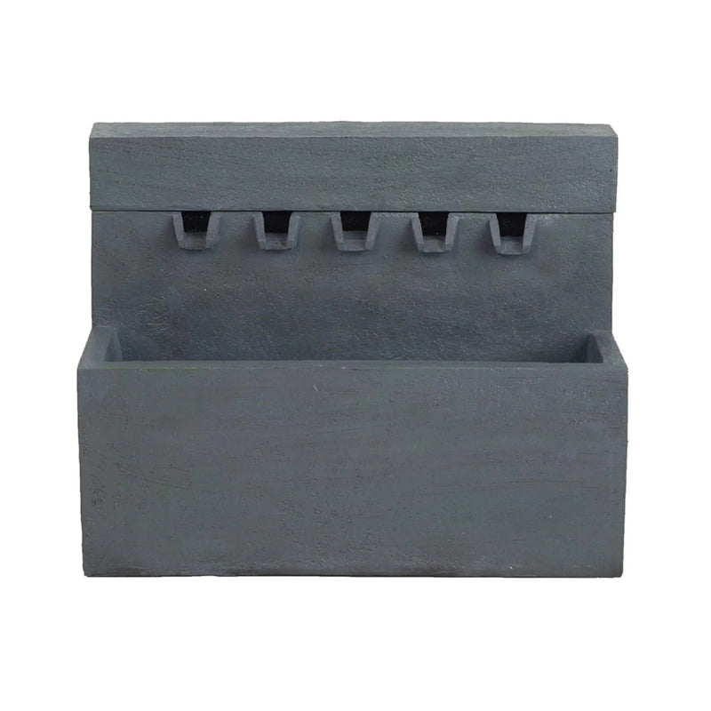 Alora Premium Outdoor Contemporary Modern Rectanglar Decorative Water Fountain, Gray (SAK09215) by SAKSBY WHOLESALE