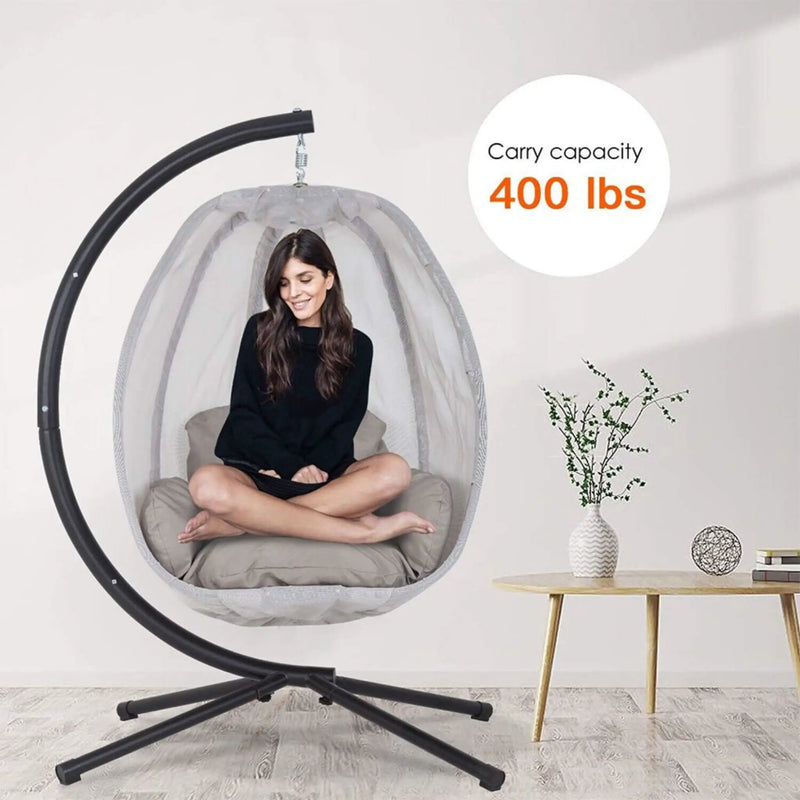 Alora Premium 70-Inch Outdoor Hammock Egg Swing Chair With Stand (SAK42317) by SAKSBY WHOLESALE