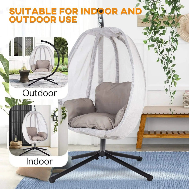 Alora Premium 70-Inch Outdoor Hammock Egg Swing Chair With Stand (SAK42317) by SAKSBY WHOLESALE