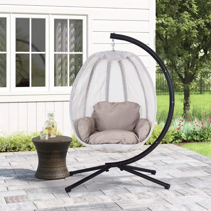 Alora Premium 70-Inch Outdoor Hammock Egg Swing Chair With Stand (SAK42317) by SAKSBY WHOLESALE