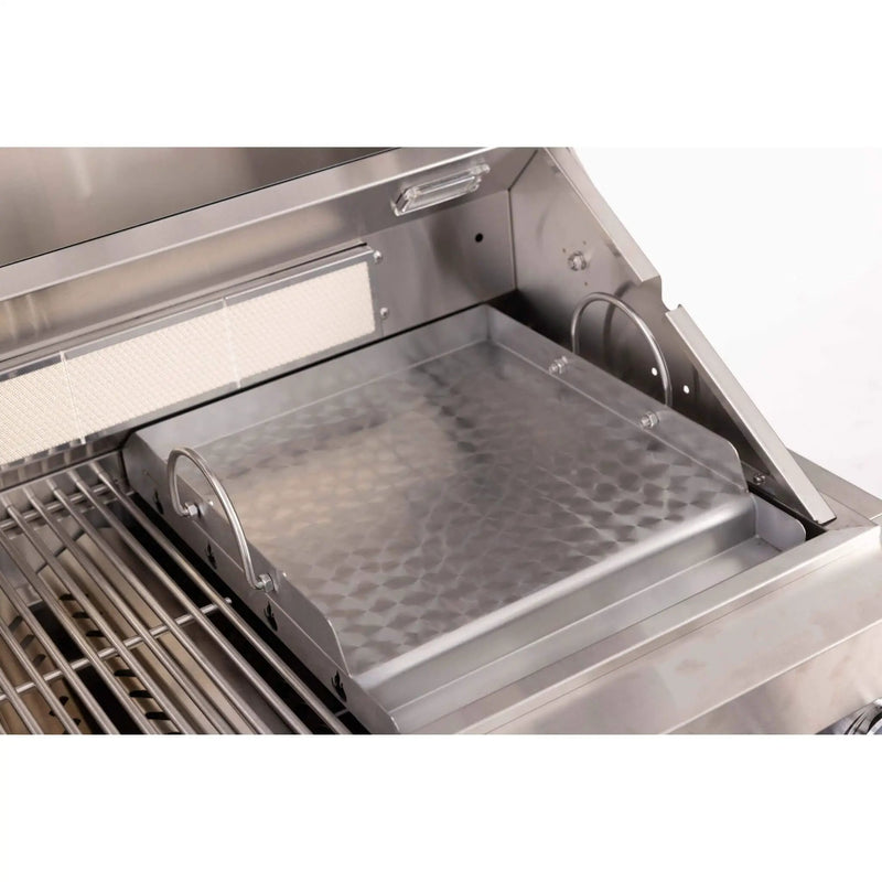 Premium Outdoor Kitchen With 32-Inch 60K BTU Built-In Stainless Steel LPG Gas Grill, Door And Drawer Combo And Stainless Steel Ice Box (SAK98661) by SAKSBY WHOLESALE