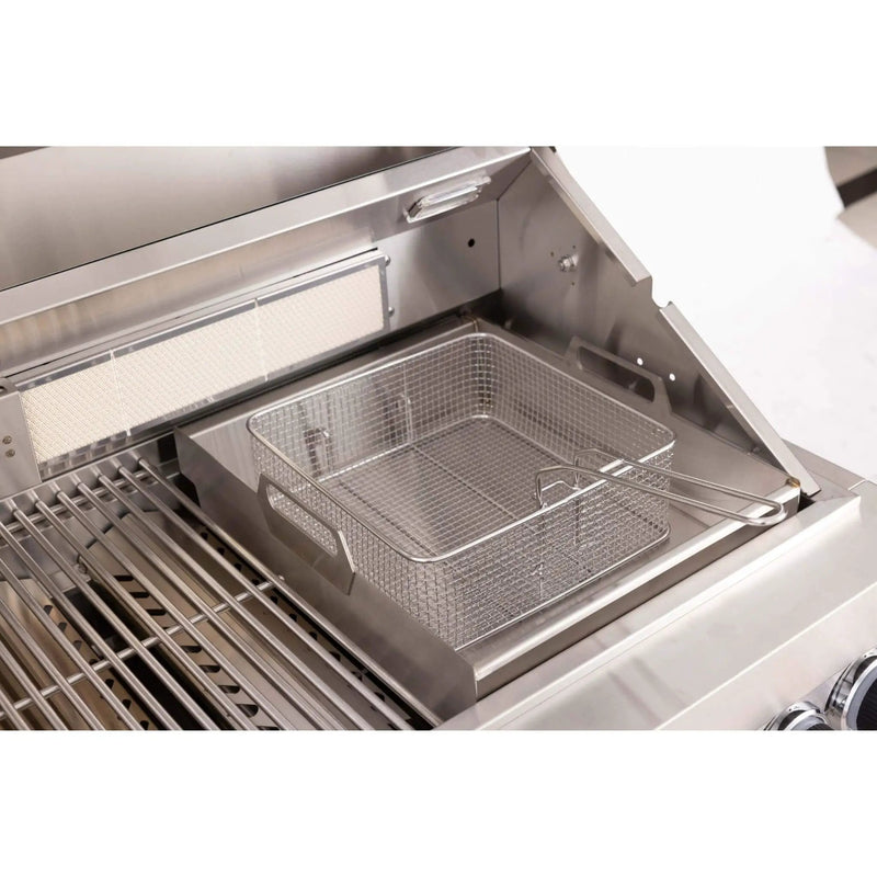 Premium Outdoor Kitchen With 32-Inch 60K BTU Built-In Stainless Steel LPG Gas Grill, Door And Drawer Combo And Stainless Steel Ice Box (SAK98661) by SAKSBY WHOLESALE