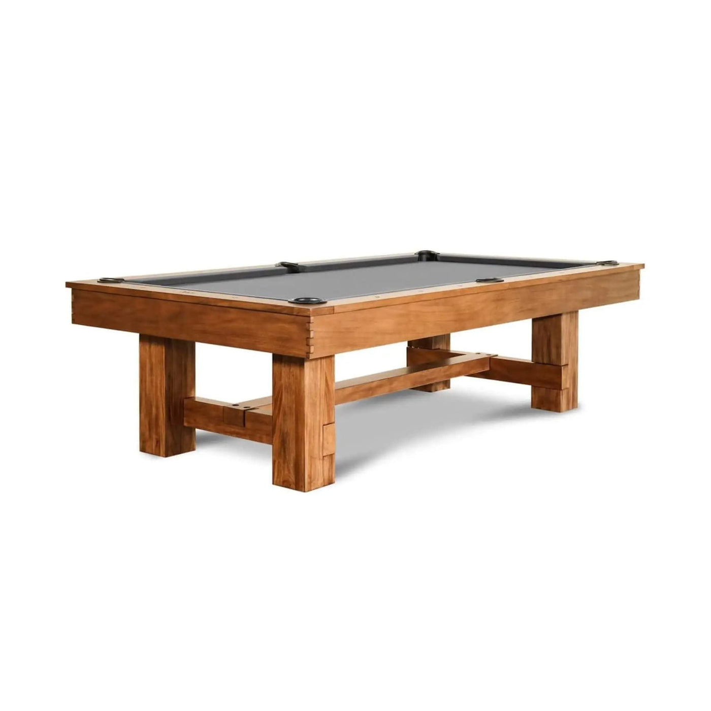 8FT Premium Professional Presli Slate Native Acacia Solid Wood Billiard Pool Table With Custom Table Cloth (SAK90428) by SAKSBY WHOLESALE