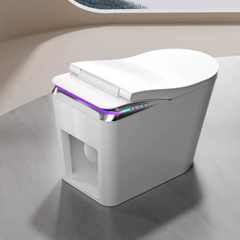 Nuvia Premium Smart Auto Flush Toilet With Foot Sensor, Remote, Heated Seat And Night Light (SAK56378) by SAKSBY WHOLESALE