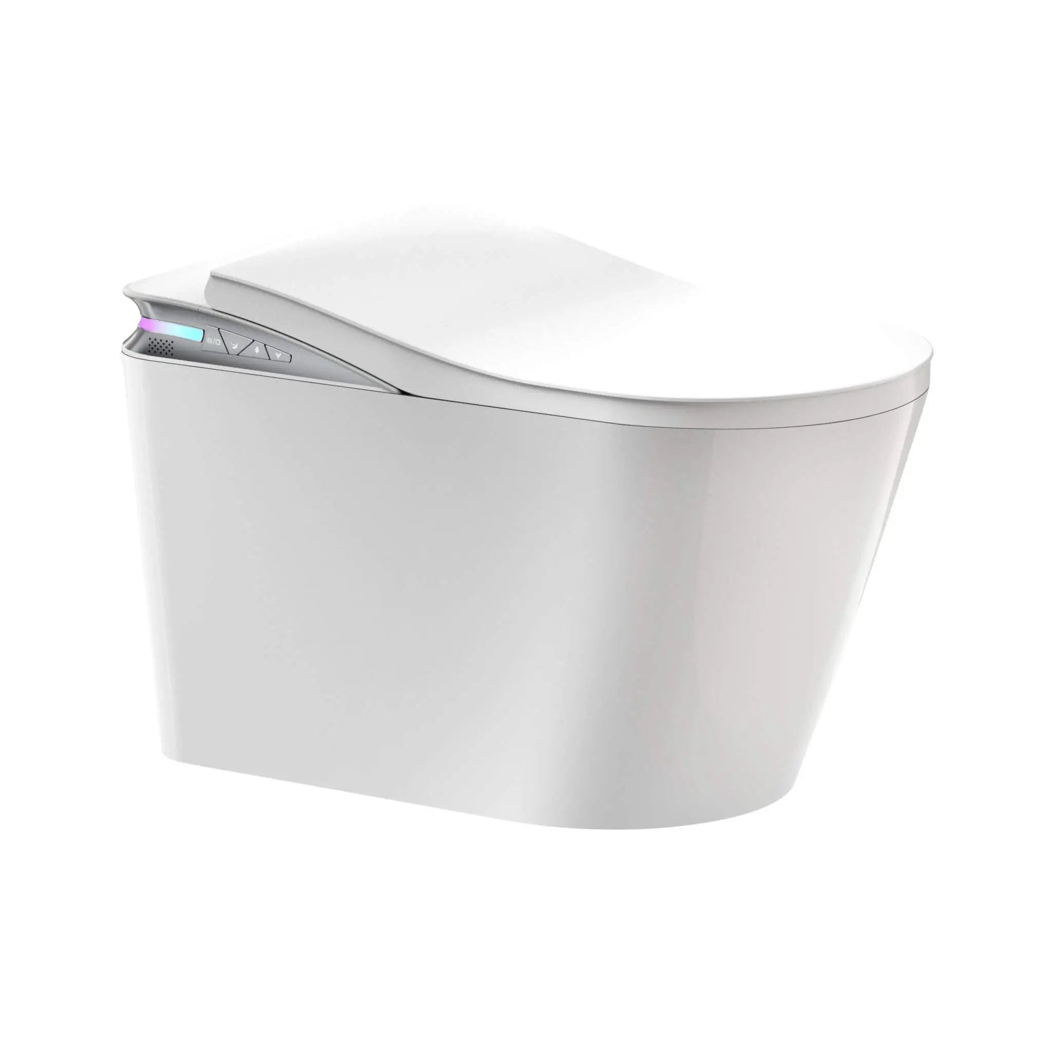 Nuvia Premium Smart Auto Flush Toilet With Foot Sensor, Remote, Heated Seat And Night Light (SAK56378) by SAKSBY WHOLESALE