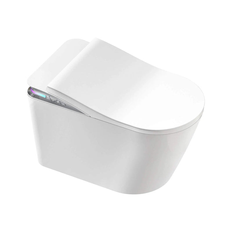 Nuvia Premium Smart Auto Flush Toilet With Foot Sensor, Remote, Heated Seat And Night Light (SAK56378) by SAKSBY WHOLESALE