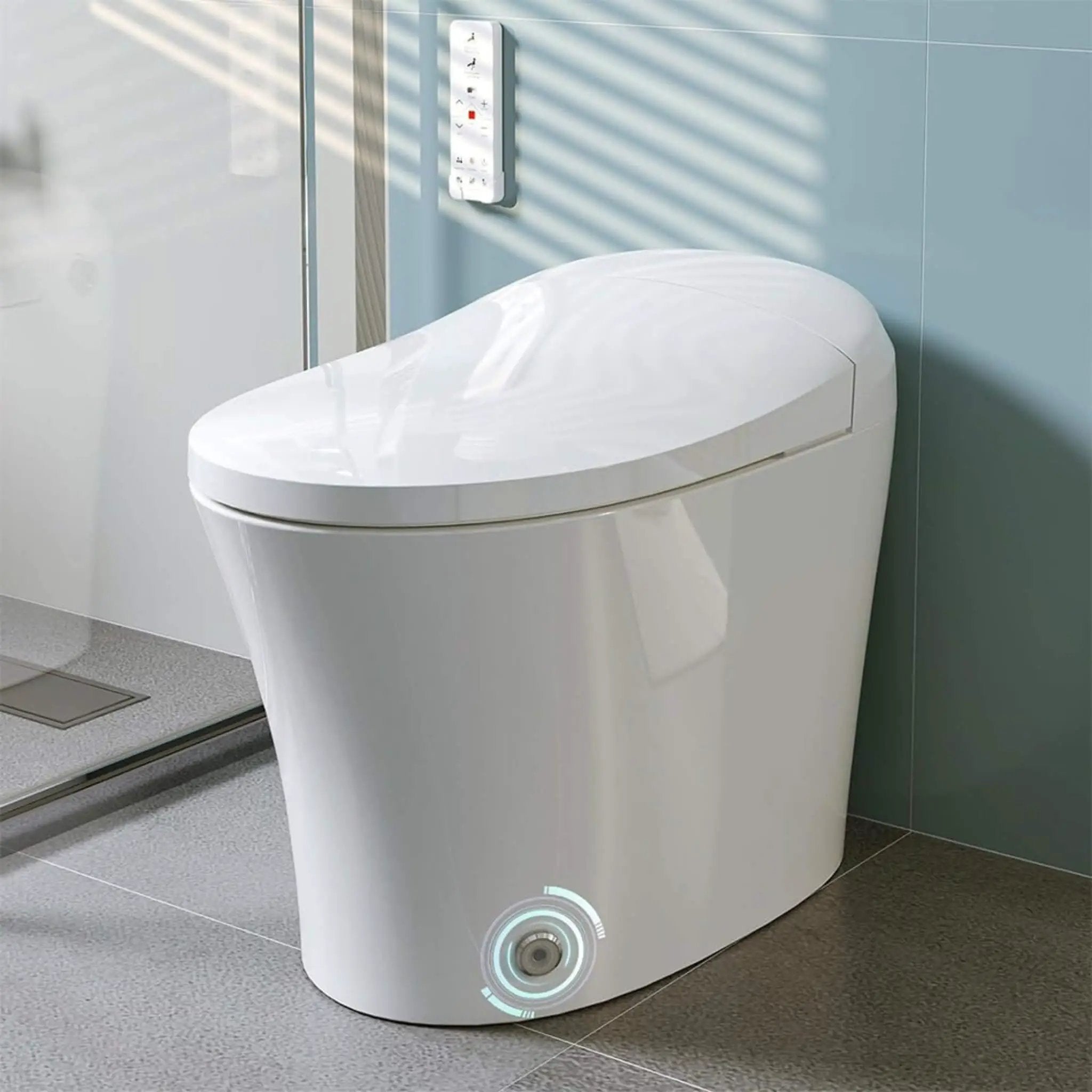 Nuvia Premium Smart Heated Tankless Bidet Toilet With Dual Flush System (SAK10485) by SAKSBY WHOLESALE