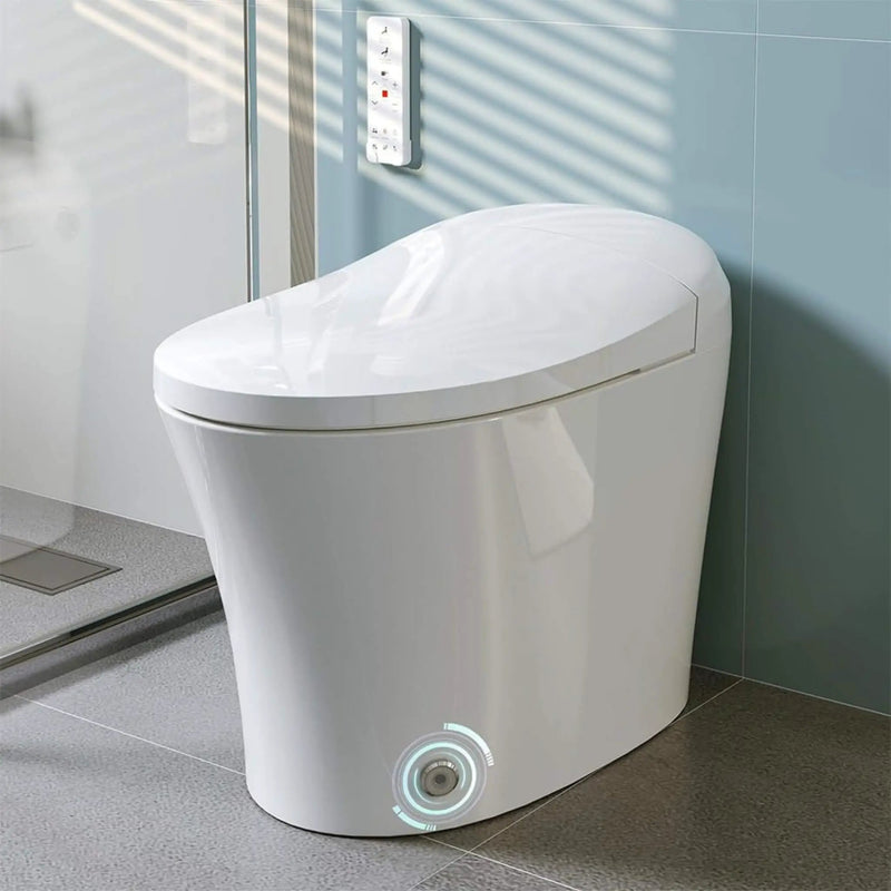 Nuvia Premium Smart Heated Tankless Bidet Toilet With Dual Flush System (SAK10485) by SAKSBY WHOLESALE