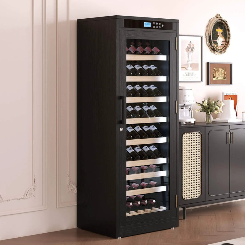 Nuvia 102-Bottle Smart Temperature-Controlled Multi-Tier Wine Cabinet For Home And Bar (SAK46361) by SAKSBY WHOLESALE