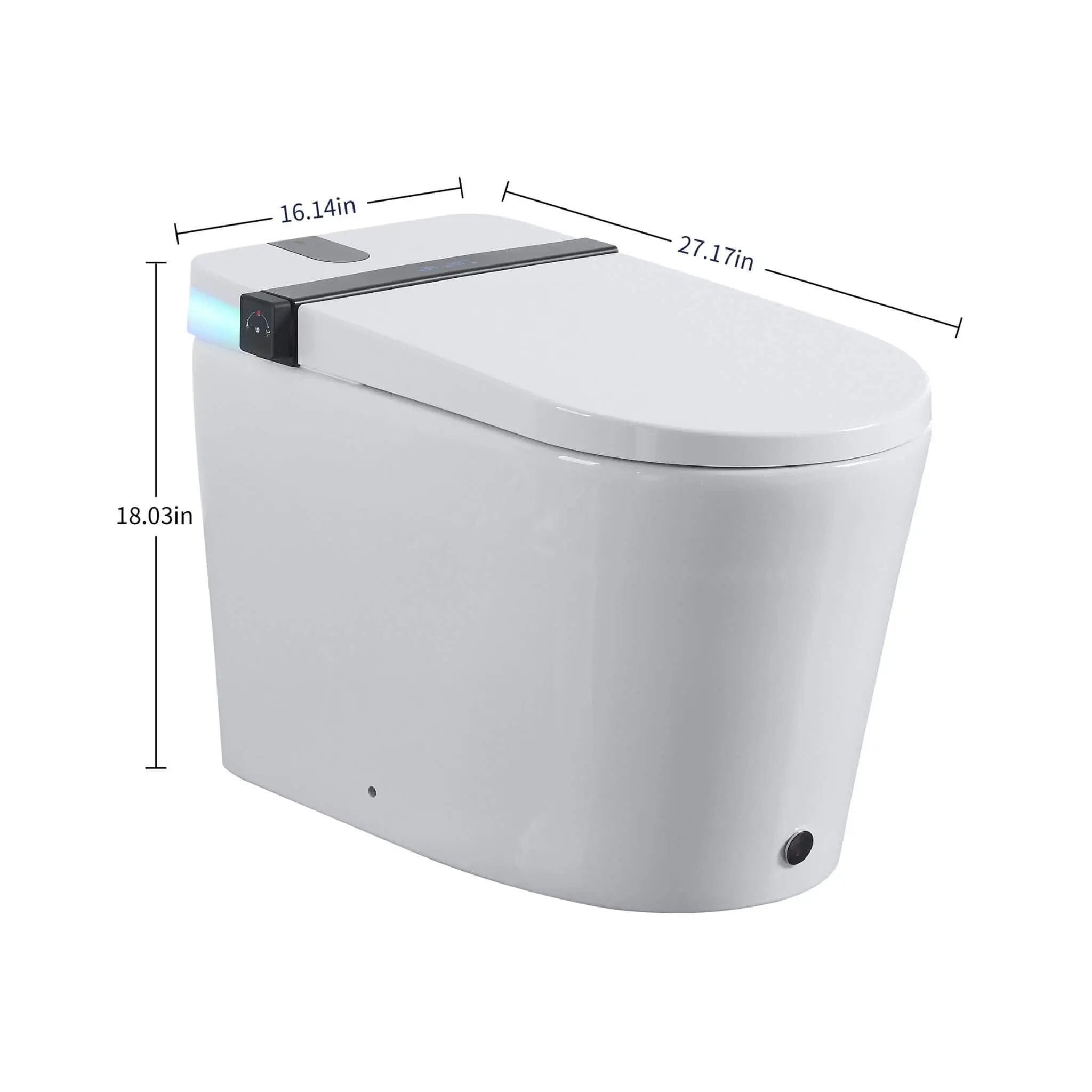 Nuvia Premium Smart Toilet With Bidet Seat LED Display & Night Light (SAK81465) by SAKSBY WHOLESALE