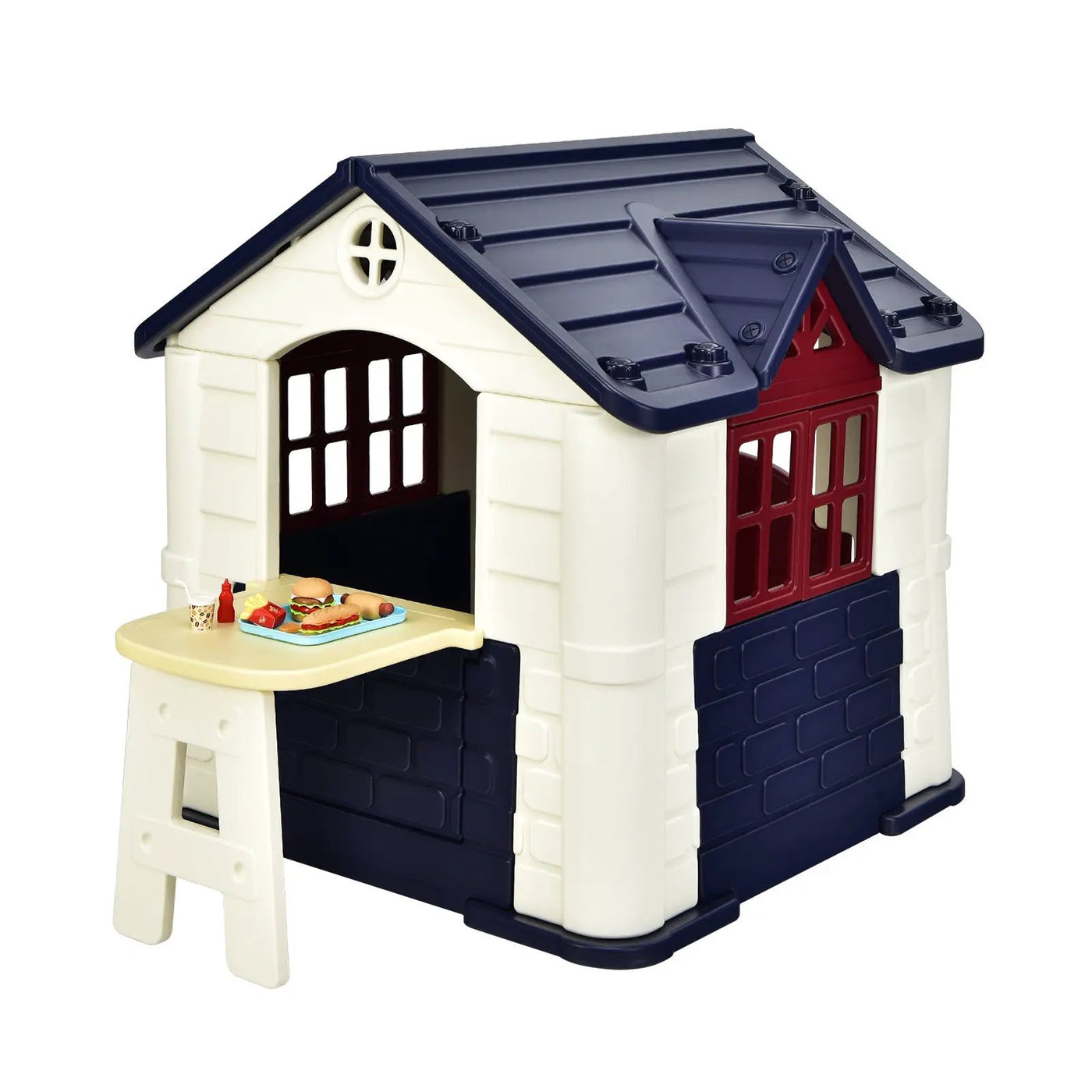 Kid’s Playhouse Pretend Toy House For Boys and Girls 7 Pieces Toy Set by DirectDeals
