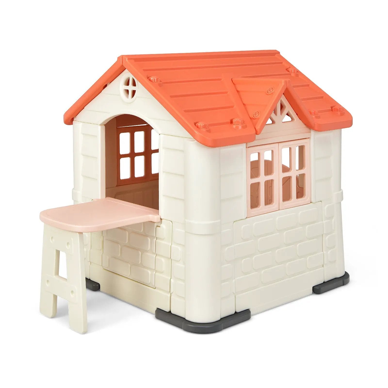 Kid’s Playhouse Pretend Toy House For Boys and Girls 7 Pieces Toy Set by DirectDeals
