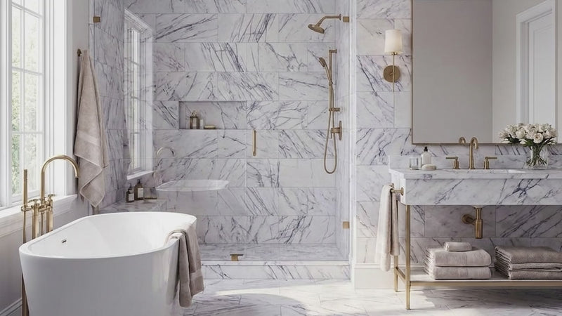 Lilac Honed Marble Tiles 12x24
