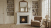 Carrara White Marble Fluted Fireplace Mantel Polished (L)70" (H)52" (D)7"
