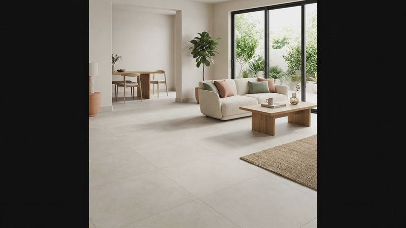 Smoke White Porcelain Tiles 24x24