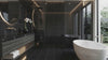 Black Polished Marble Tiles 12x12