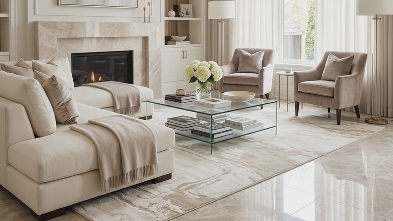 Silver Horizon Polished Marble Tiles 12x24