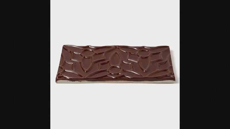 Red Glossy Barcelona Ceramic Accent Tiles 4x8